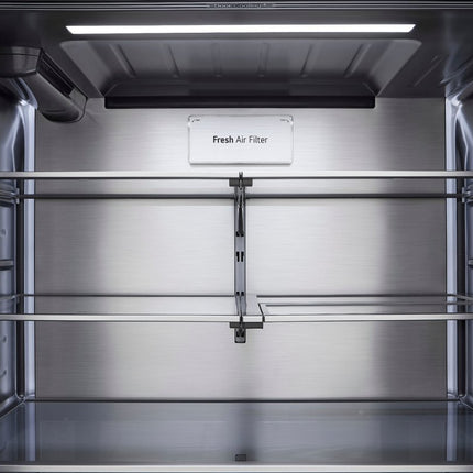 LG STUDIO 26.5 cu. ft. Counter Depth 3-Door French Door Refrigerator with Water and Ice in PrintProof Stainless Steel