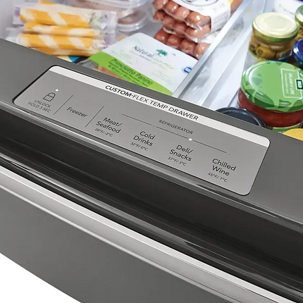Frigidaire - Gallery 21.5 Cu. Ft. 4-Door French Door Counter-Depth Refrigerator - Smudge Proof Stainless Steel
