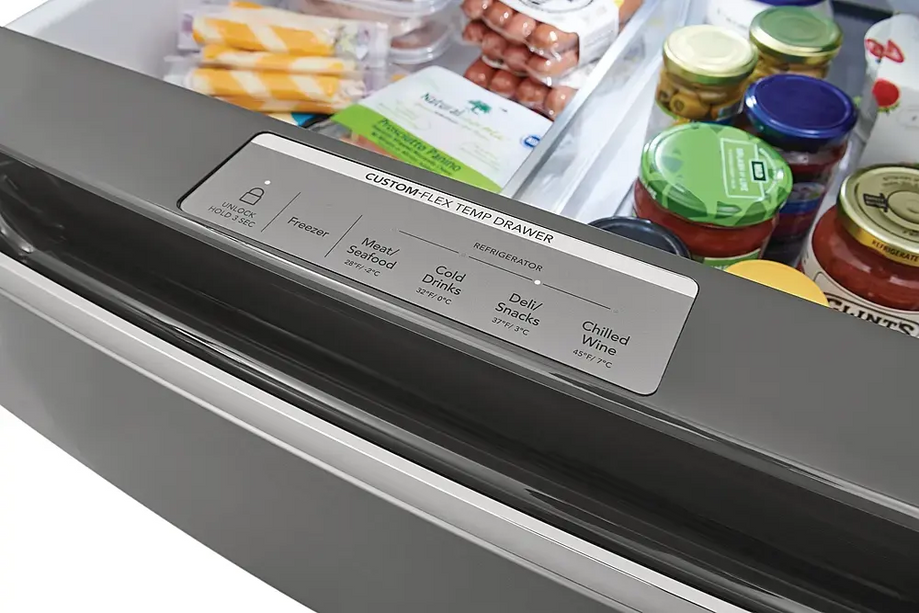 Frigidaire - Gallery 21.5 Cu. Ft. 4-Door French Door Counter-Depth Refrigerator - Smudge Proof Stainless Steel