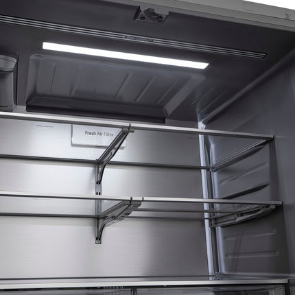 LG STUDIO 26.5 cu. ft. Counter Depth 3-Door French Door Refrigerator with Water and Ice in PrintProof Stainless Steel