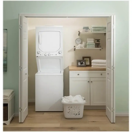 $849 PICKUP! GE GUD24 Series – 24" Unitized Spacemaker®  Laundry Center | 2.3 cu. ft. Washer & 4.4 cu. ft. Electric Dryer