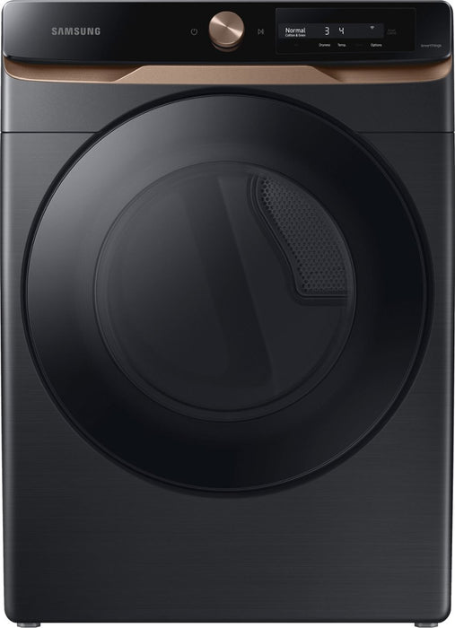 Samsung 7.5 cu. ft. Brushed Black Electric Dryer with AI Smart Dial, Super Speed Dry, and MultiControl