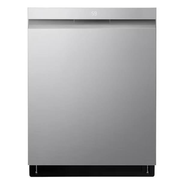 24″ LG QuadWash® Pro Dishwasher — 46 dB Quiet, 15‑Place Stainless Steel