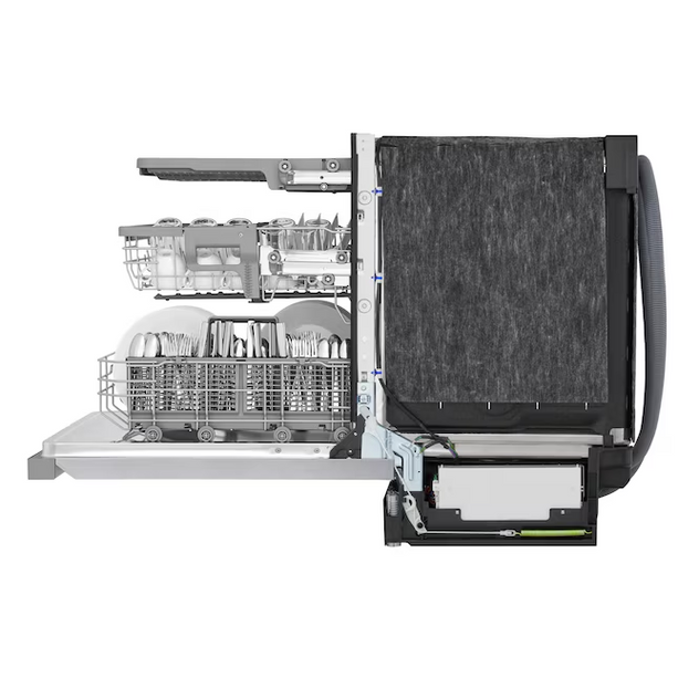 24″ LG QuadWash® Pro Dishwasher — 46 dB Quiet, 15‑Place Stainless Steel