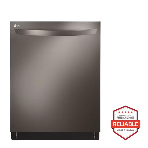 24" Top Control Smart Built-In Stainless Steel Tub Dishwasher with 3rd Rack, QuadWash and 46dba - Stainless steel