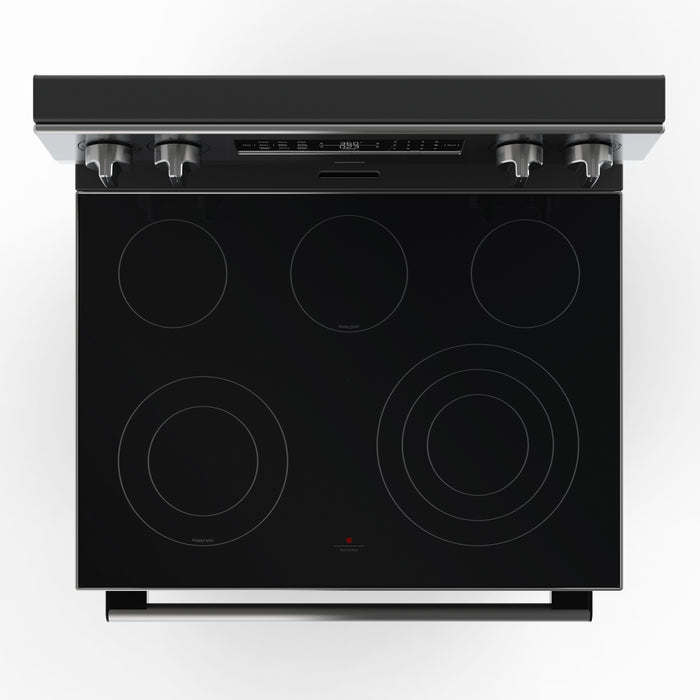 MORA 30" 5.8 Cu. Ft. 5 Element Electric Range with Steam Clean, Air Fry, and Convection