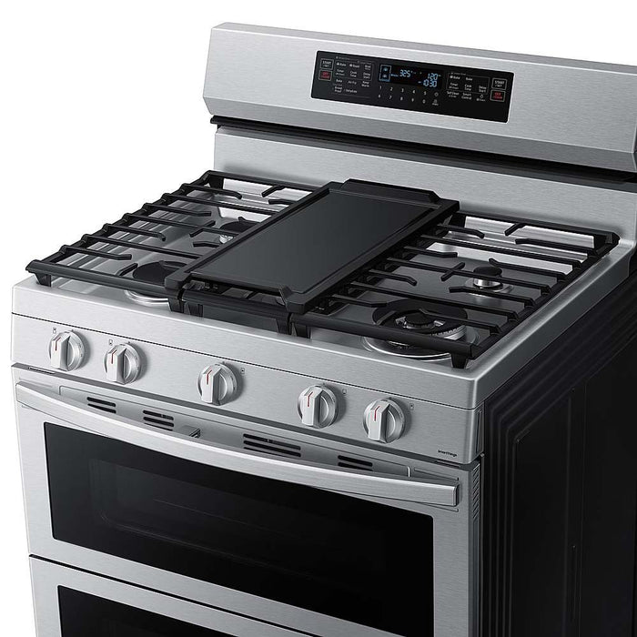 Samsung 6.0 cu. ft. Smart Freestanding Gas Range with Flex Duo™, Stainless Cooktop & Air Fry