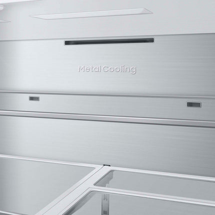 Samsung Bespoke 23 cu. ft. 4-Door French Door Smart Refrigerator with Beverage Center in Stainless Steel, Counter Depth