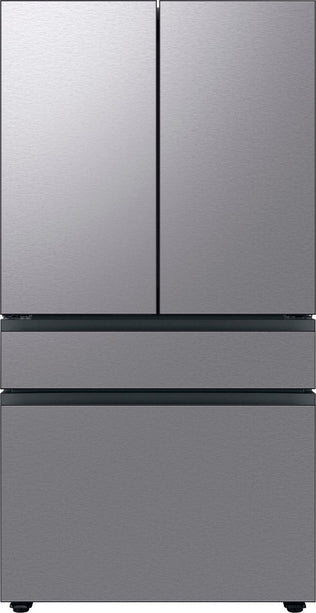 Samsung Bespoke 23 cu. ft. 4-Door French Door Smart Refrigerator with Beverage Center in Stainless Steel, Counter Depth