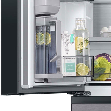 Samsung Bespoke 23 cu. ft. 4-Door French Door Smart Refrigerator with Beverage Center in Stainless Steel, Counter Depth