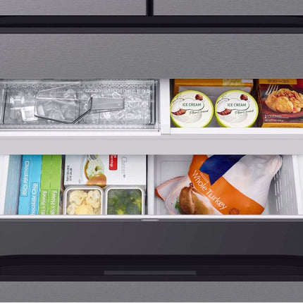 Samsung Bespoke 23 cu. ft. 4-Door French Door Smart Refrigerator with Beverage Center in Stainless Steel, Counter Depth