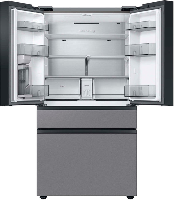 $999 Pickup Slightly Used Samsung Bespoke 23 cu. ft. 4-Door French Door Smart Refrigerator with AutoFill Pitcher in Stainless Steel, Counter Depth