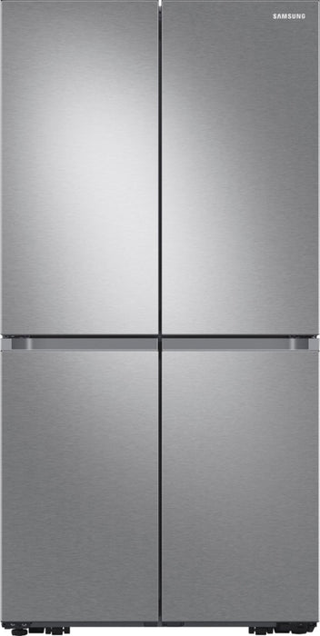 Clearance Samsung - 22.8 cu. ft. 4-Door Flex French Door Smart Refrigerator in Fingerprint Resistant Stainless Steel, Counter Depth (Used Like New)