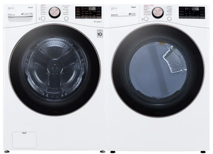 $1099 PICKUP! LG 4.5 cu. ft. Front Load Washer with TurboWash 360° and 7.4 cu. ft. ELECTRIC Dryer with TurboSteam and Built-In Intelligence