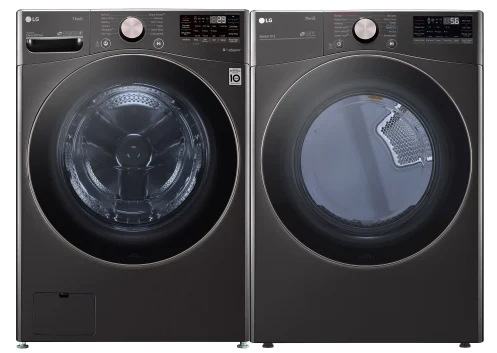 $1099 PICKUP! LG 4.5 cu. ft. Front Load Washer with TurboWash 360° and 7.4 cu. ft. ELECTRIC Dryer with TurboSteam and Built-In Intelligence