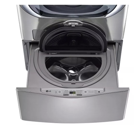LG - SideKick 1.0 Cu. Ft. High-Efficiency Smart Top Load Pedestal Washer with 3-Motion Technology