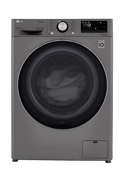 LG 24 in. W 2.4 cu. ft. All-in-One Compact Smart Front Load Washer & Ventless Dryer Combo with Steam