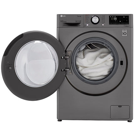 LG 24 in. W 2.4 cu. ft. All-in-One Compact Smart Front Load Washer & Ventless Dryer Combo with Steam
