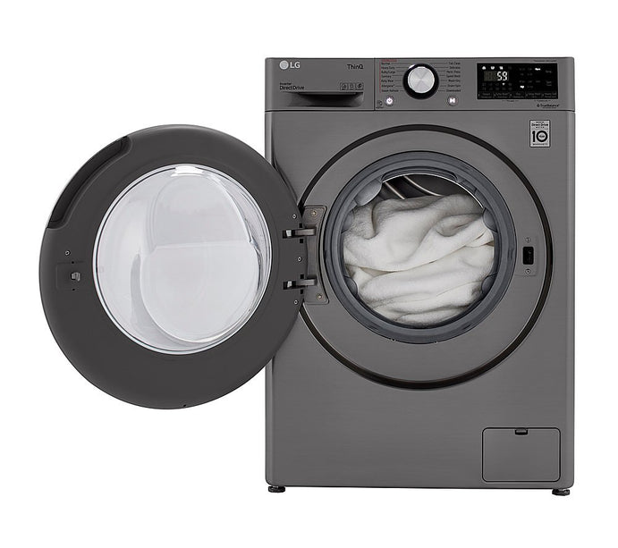 LG 24 in. W 2.4 cu. ft. All-in-One Compact Smart Front Load Washer & Ventless Dryer Combo with Steam