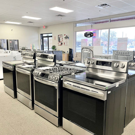 6.3 Cu. Ft. Smart Freestanding Electric Convection Range with EasyClean, Air Fry and InstaView WideView Window - Stainless steel