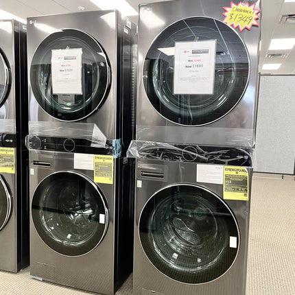$1299 PICKUP! LG 4.5 Cu. Ft. HE Smart Front Load Washer and 7.4 Cu. Ft. Electric Dryer WashTower with Steam and Built-In Intelligence