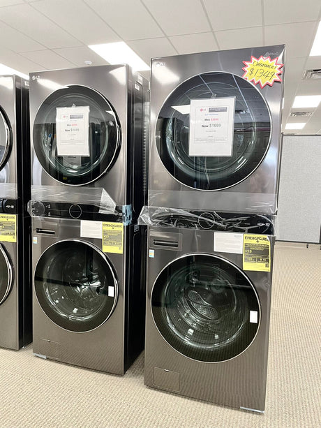 $1299 PICKUP! LG 4.5 Cu. Ft. HE Smart Front Load Washer and 7.4 Cu. Ft. Electric Dryer WashTower with Steam and Built-In Intelligence
