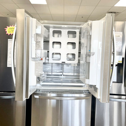 Clearance LG 24 Cu. Ft. French Door-in-Door Counter-Depth Smart Refrigerator with Craft Ice and InstaView - Stainless steel