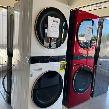 $1299 PICKUP! LG 4.5 Cu. Ft. HE Smart Front Load Washer and 7.4 Cu. Ft. Electric Dryer WashTower with Steam and Built-In Intelligence