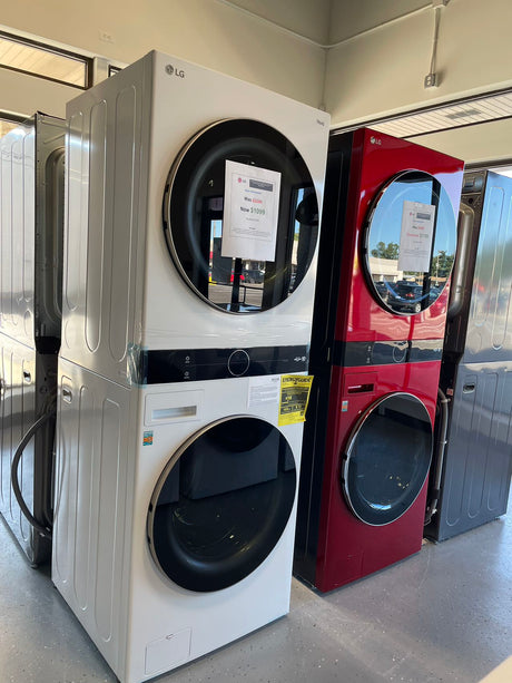 $1299 PICKUP! LG 4.5 Cu. Ft. HE Smart Front Load Washer and 7.4 Cu. Ft. Electric Dryer WashTower with Steam and Built-In Intelligence