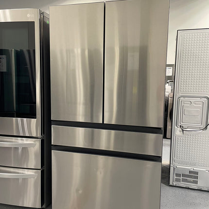 Samsung Bespoke 23 cu. ft. 4-Door French Door Smart Refrigerator with Beverage Center in Stainless Steel, Counter Depth