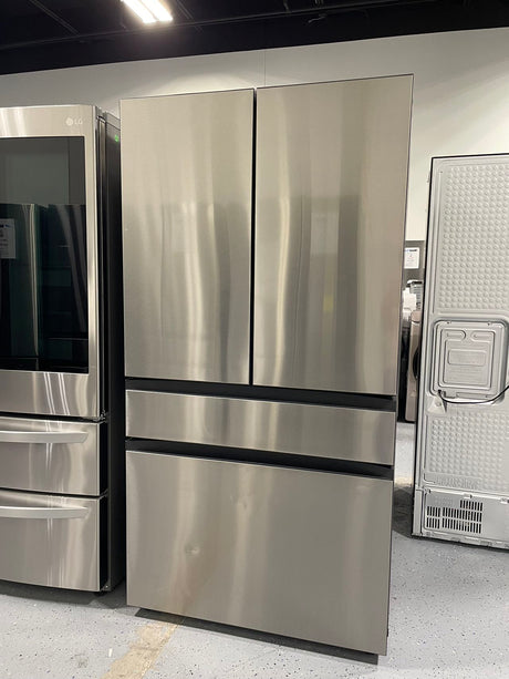 Samsung Bespoke 23 cu. ft. 4-Door French Door Smart Refrigerator with Beverage Center in Stainless Steel, Counter Depth