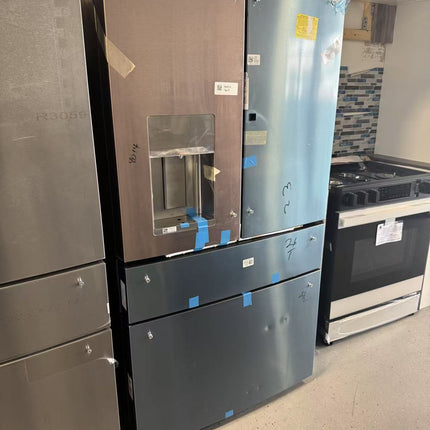 GE Profile - 27.9 Cu. Ft. 4-Door French Door Smart Refrigerator with Door-In-Door - Stainless steel