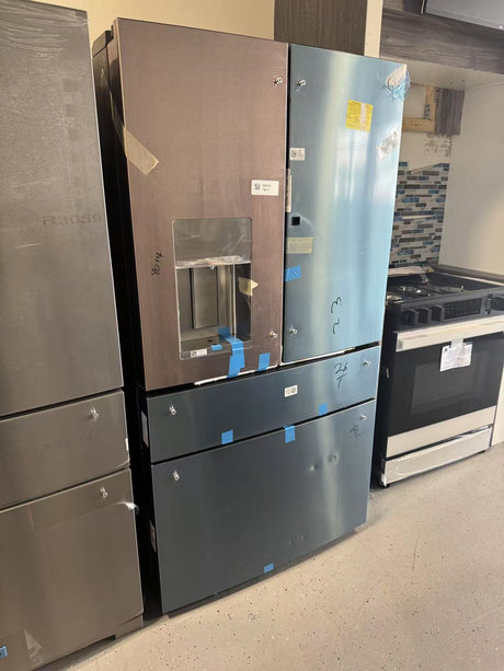 GE Profile - 27.9 Cu. Ft. 4-Door French Door Smart Refrigerator with Door-In-Door - Stainless steel