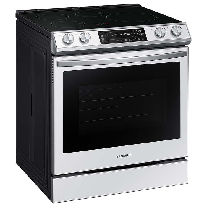 Samsung Bespoke 30-in Smart Slide In Induction Range with Self-cleaning, Air Fry Convection, and Steam Cleaning