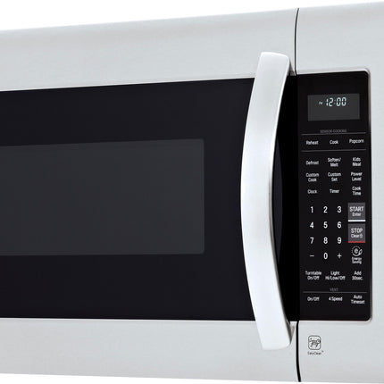 LG - 2.0 Cu. Ft. Over-the-Range Microwave with Sensor Cooking and EasyClean - Stainless steel