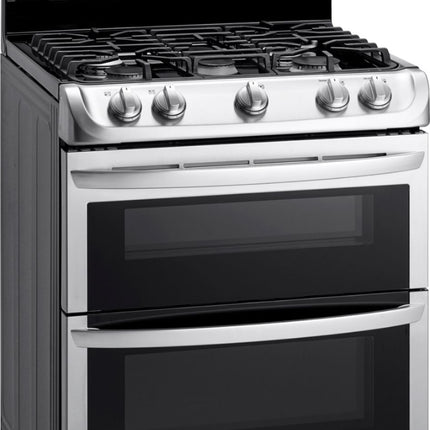 6.9 Cu. Ft. Self-Cleaning Freestanding Double Oven Gas Range with ProBake Convection - Stainless steel