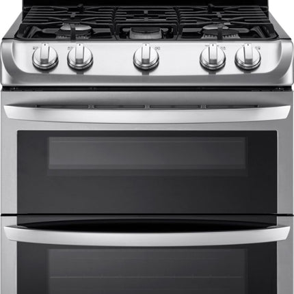 6.9 Cu. Ft. Self-Cleaning Freestanding Double Oven Gas Range with ProBake Convection - Stainless steel