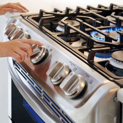 6.9 Cu. Ft. Self-Cleaning Freestanding Double Oven Gas Range with ProBake Convection - Stainless steel