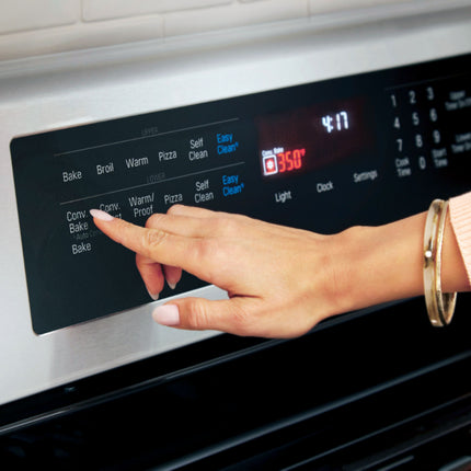 6.9 Cu. Ft. Self-Cleaning Freestanding Double Oven Gas Range with ProBake Convection - Stainless steel