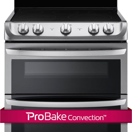 7.3 Cu. Ft. Freestanding Double Oven Electric Range with Self-Cleaning and ProBake Convection - Stainless steel