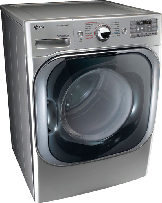 LG - 9.0 Cu. Ft. Electric Dryer with Steam and Sensor Dry