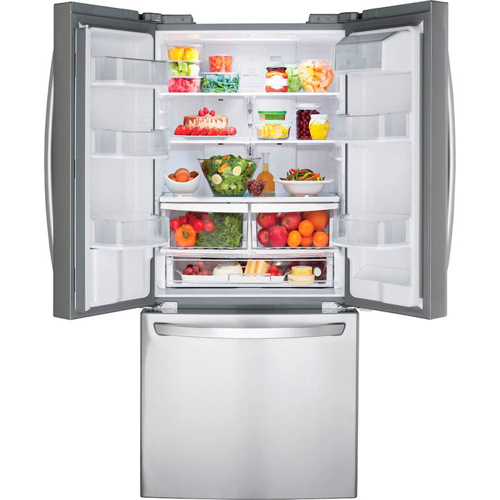 22 Cu. Ft. French Door Refrigerator - Stainless steel