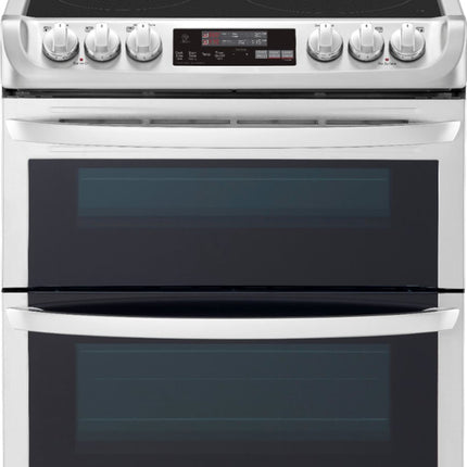 LG - 7.3 Cu. Ft. Smart Slide-In Double Oven Electric True Convection Range with EasyClean and 3-in-1 Element