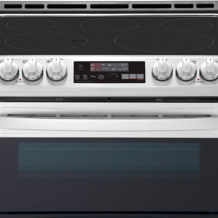 LG - 7.3 Cu. Ft. Smart Slide-In Double Oven Electric True Convection Range with EasyClean and 3-in-1 Element