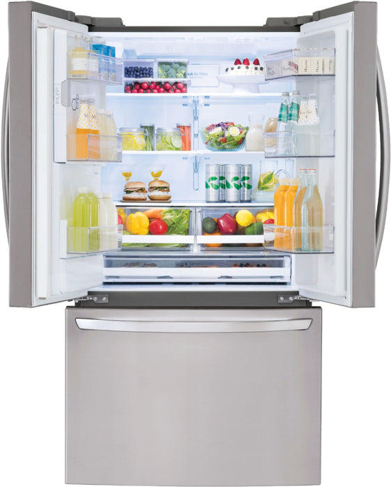 Clearance 26 Cu. Ft. Smart wi-fi Enabled French Door Refrigerator