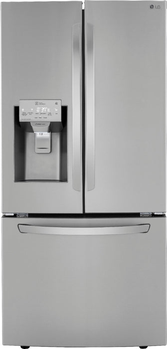 25 Cu. Ft. French Door Smart Refrigerator with External Tall Ice and Water - Stainless steel