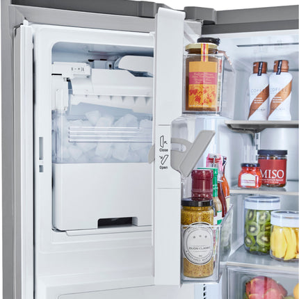 25 Cu. Ft. French Door Smart Refrigerator with External Tall Ice and Water - Stainless steel
