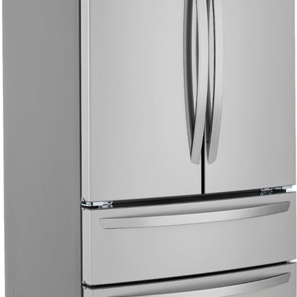 27 Cu. Ft. 4-Door French Door Refrigerator with Internal Water Dispenser and Icemaker - Stainless steel