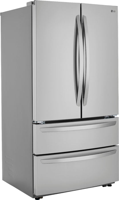 27 Cu. Ft. 4-Door French Door Refrigerator with Internal Water Dispenser and Icemaker - Stainless steel