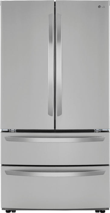 27 Cu. Ft. 4-Door French Door Refrigerator with Internal Water Dispenser and Icemaker - Stainless steel